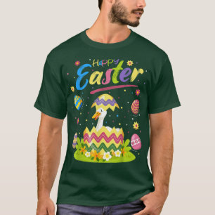 Goose Bird Lover Funny Easter Egg Snow Goose Happy T-Shirt