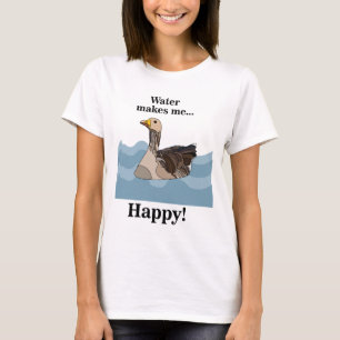 Goose Bird Swimming In Water Birdwatcher T-Shirt