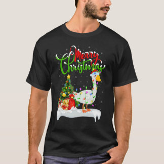 Goose Bird   Xmas Decorations Santa Goose Christma T-Shirt