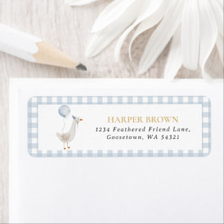 Goose Birthday Address Label