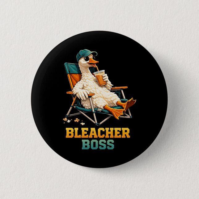 Goose Bleacher Boss 6 Cm Round Badge (Front)