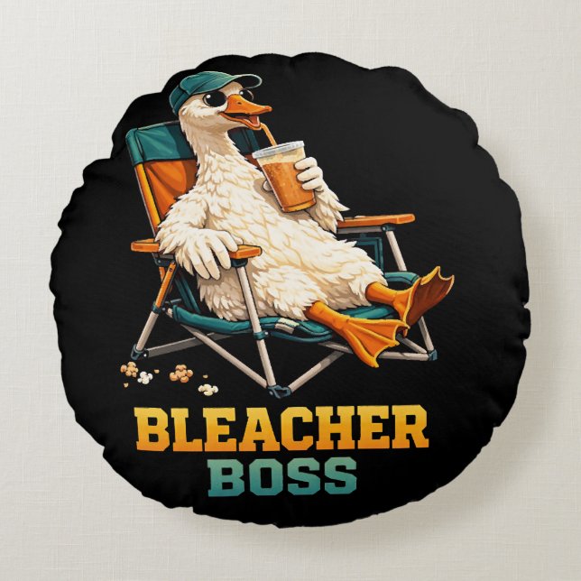 Goose Bleacher Boss Round Cushion (Front)