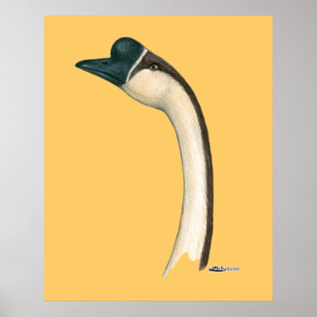 Goose:  Brown Chinese Head Poster (Front)