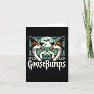 Goose Bumps Goosebumps Funny Geese Fist Bump Hallo Card