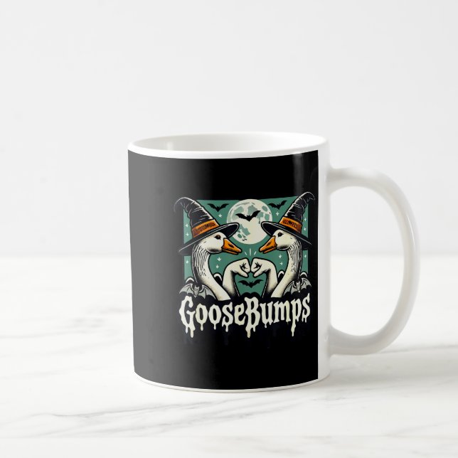 Goose Bumps Goosebumps Funny Geese Fist Bump Hallo Coffee Mug (Right)