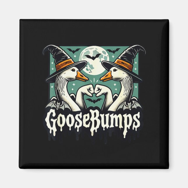 Goose Bumps Goosebumps Funny Geese Fist Bump Hallo Magnet (Front)
