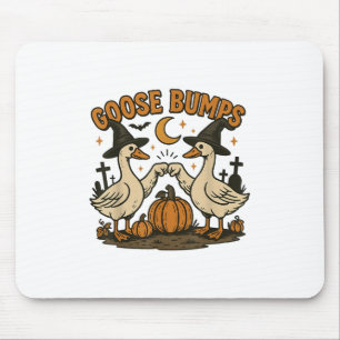Goose Bumps Goosebumps Funny Geese Fist Bump Hallo Mouse Pad