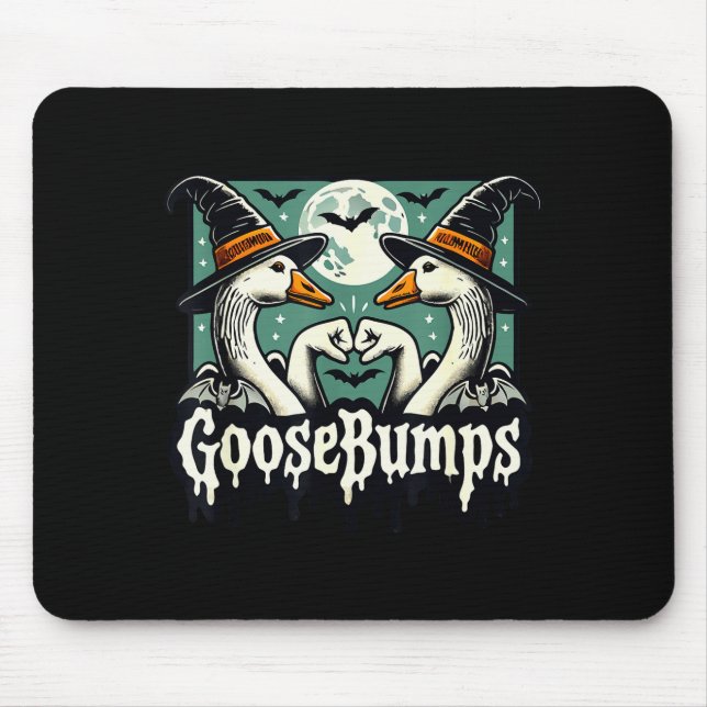 Goose Bumps Goosebumps Funny Geese Fist Bump Hallo Mouse Pad (Front)