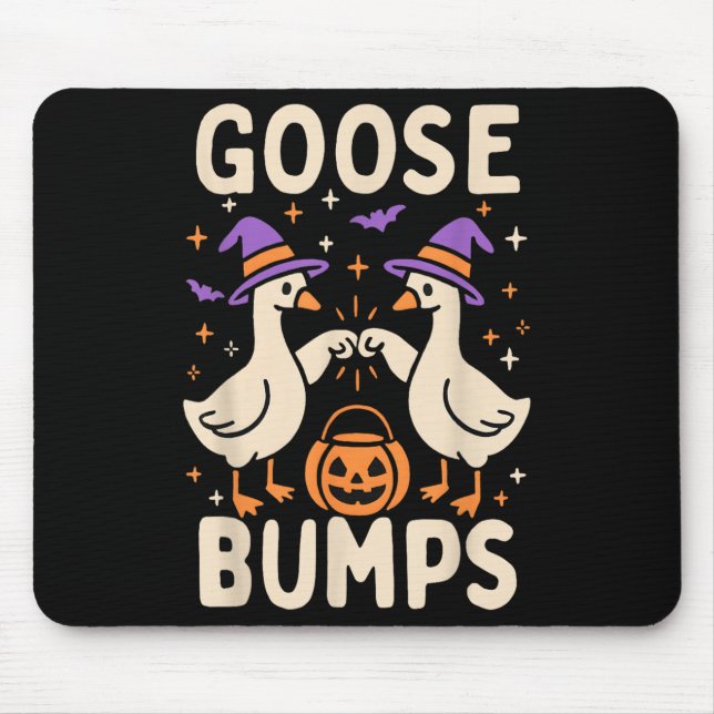 Goose Bumps Goosebumps Halloween Silly Meme Funny  Mouse Pad (Front)