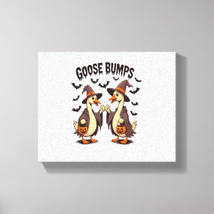 Goose Bumps Halloween Witch Fall Canvas Print