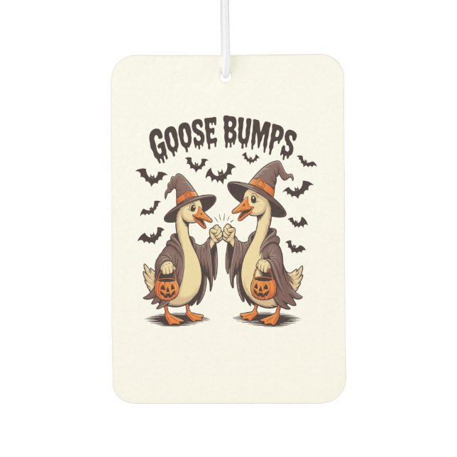 Goose Bumps Halloween Witch Fall Car Air Freshener (Front)