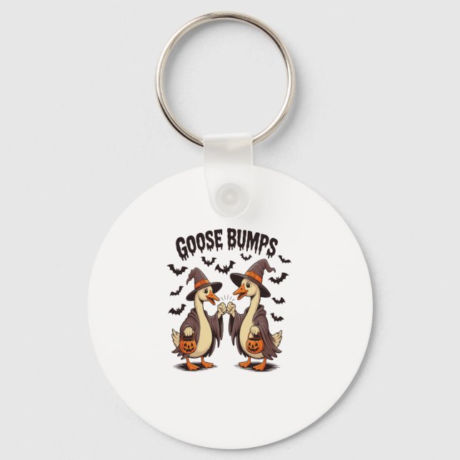Goose Bumps Halloween Witch Fall Key Ring (Front)