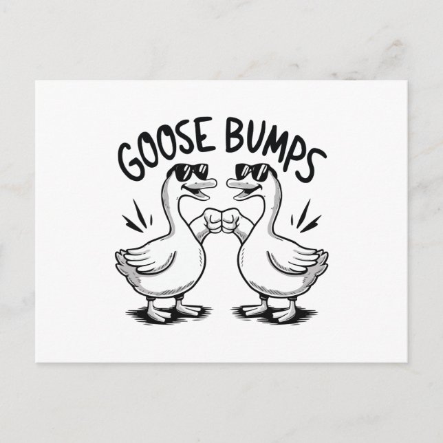 Goose bumps  holiday postcard (Front)