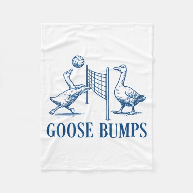Goose Bumps Volleyball  Fleece Blanket (Front)