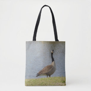 Goose By Pond Tote Bag