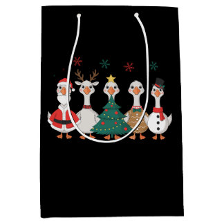 Goose Christmas Santa Reindeer Snowman Costumes Medium Gift Bag