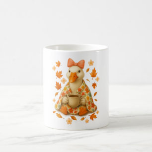 Goose Coquette Bow with Coffee Blanket  Fall Vibes Magic Mug