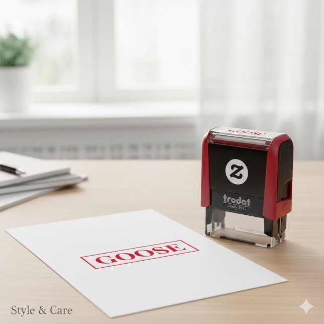Goose Custom Text Self-Inking Stamp for Crafts (Goose Custom Text Self-Inking Stamp for Crafts)