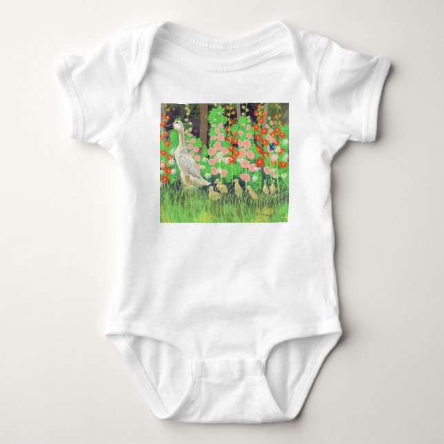 Goose family baby bodysuit (Front)