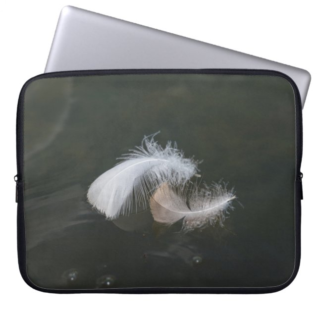 Goose Feathers Floating Laptop Sleeve (Front)
