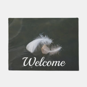 Goose Feathers Floating Welcome Doormat