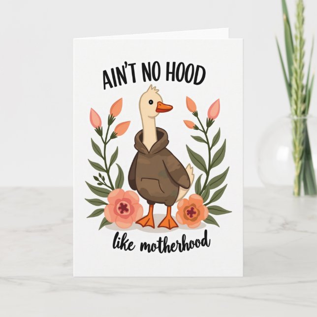 Goose Floral Mothers Day Card (Front)