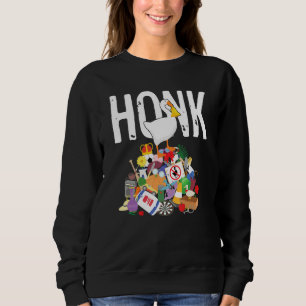 Goose Game Honk Untitled Goose Addiction Press Y T Sweatshirt