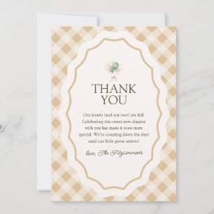 Goose Gender Neutral Baby Shower Thank You Card