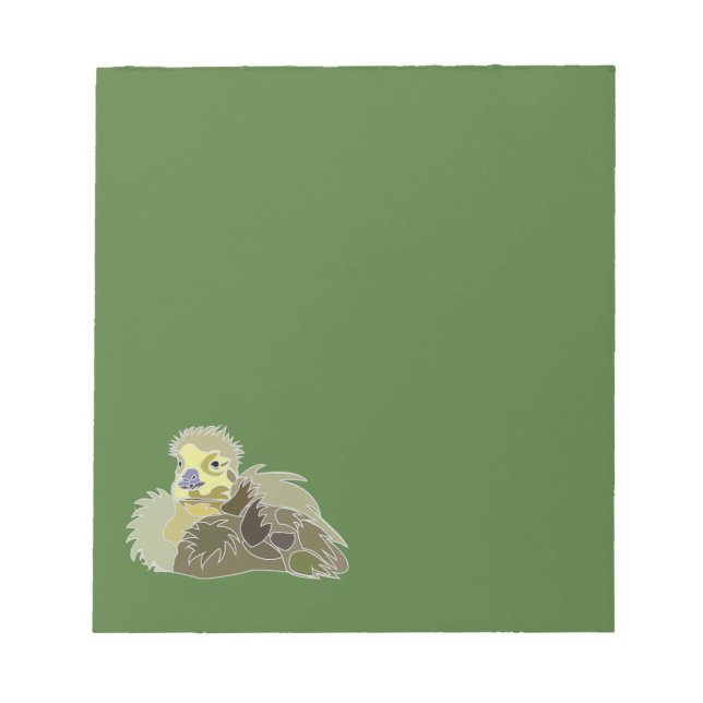 Goose Gosling Baby Goose  Notepad (Front)