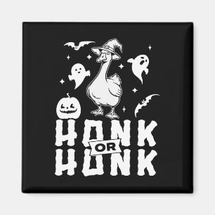 Goose Halloween Spooky Honk Or Honk Witch Design Magnet