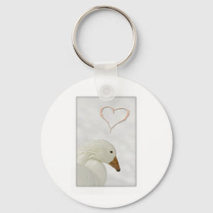 goose heart keychain