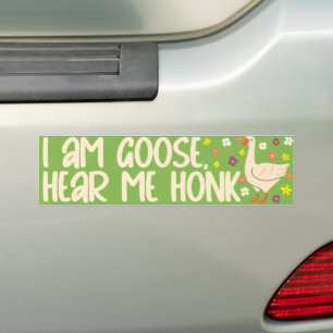 Goose Honking Bumper Sticker