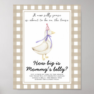 goose - how big is mummy's belly game poster