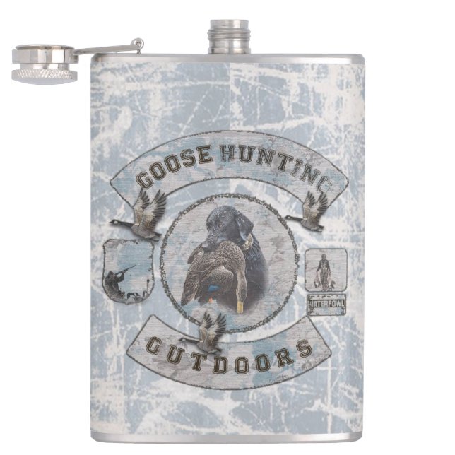 Goose Hunting Coffee Mug Hip Flask (Opened)