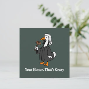 Goose Lawyer Law School Graduation Gift Funny Invitation