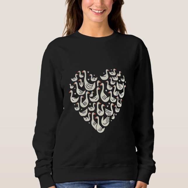 Goose Lovers Heart Sweatshirt (Front)