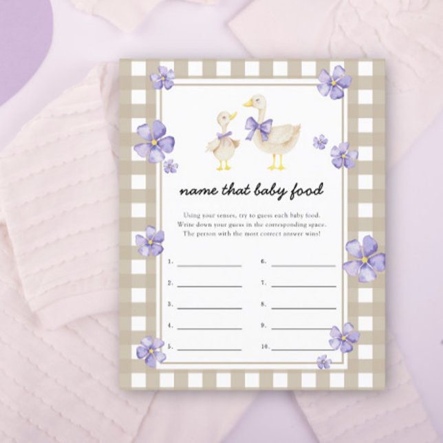 goose - Name that baby Food shower game (Creator Uploaded)