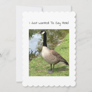 Goose Note Card - Customisable Headline
