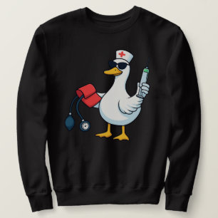 Goose Nurse , Cuff Em Nurse Practitioner , ER Nurs Sweatshirt