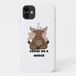 Goose on a Moose Animal Funny Case-Mate iPhone Case