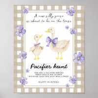 Goose - pacifier hunt baby shower game