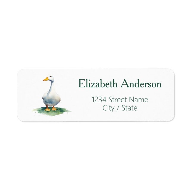 Goose Return Address Labels (Front)