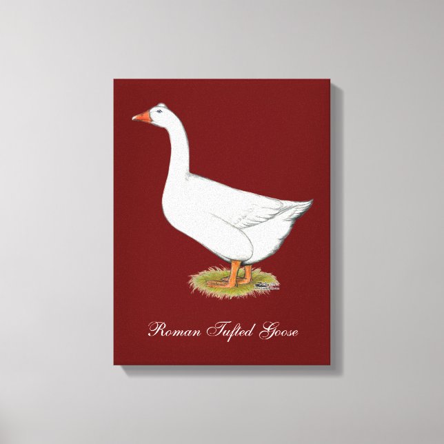 Goose Roman Tufted Canvas Print (Front)