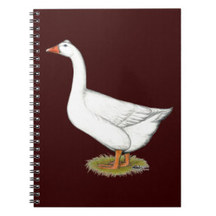 Goose Roman Tufted Spiral Notebook
