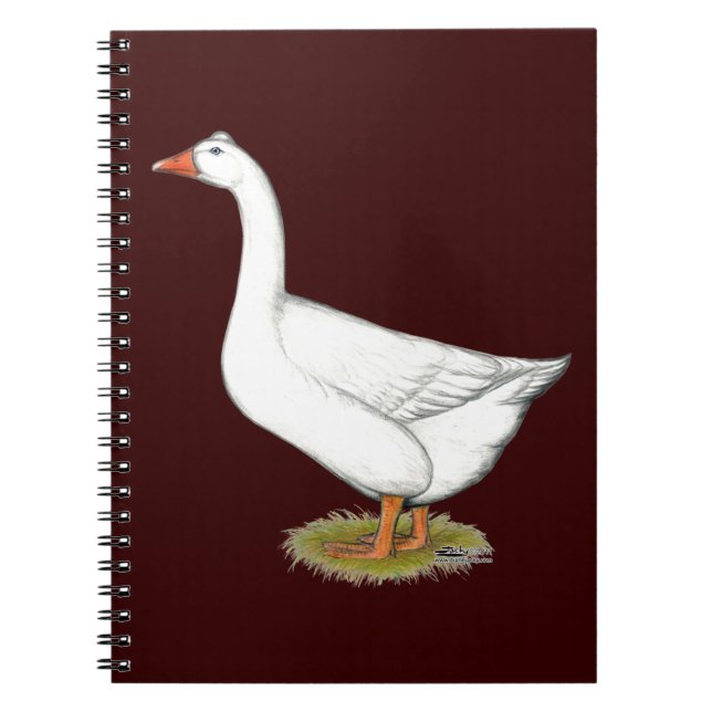 Goose Roman Tufted Spiral Notebook (Front)