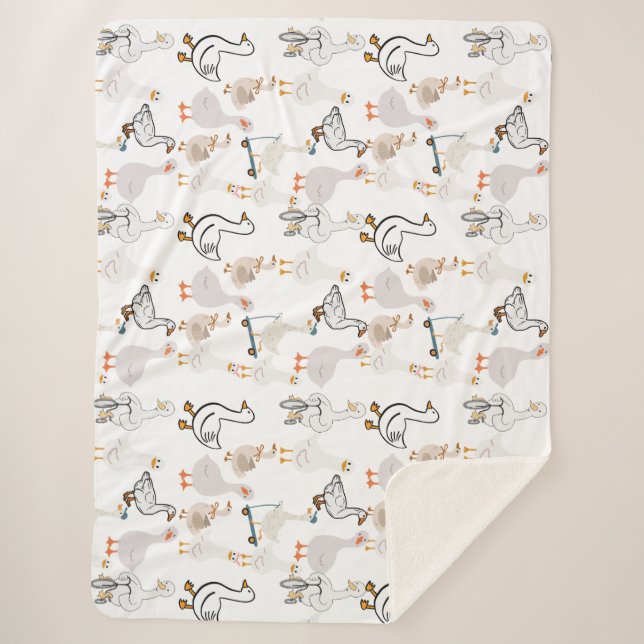 goose  sherpa blanket (Front)