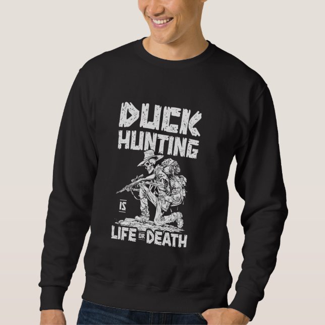 Goose Skeleton - Geese Hunt Hunter Duck Hunting Sweatshirt (Front)