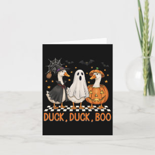Goose Spooky Season Halloween Duck Duck Boo Men Wo Card