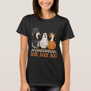 Goose Spooky Season Halloween Duck Duck Boo Men Wo T-Shirt