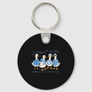 Goose Squad In November We Wear Blue Ribbon For Di Key Ring